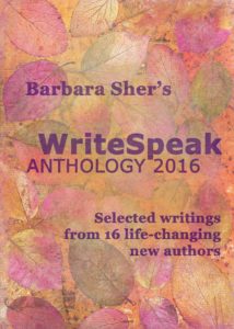 Cover of Barbara Sher's WriteSpeak Anthology 2016